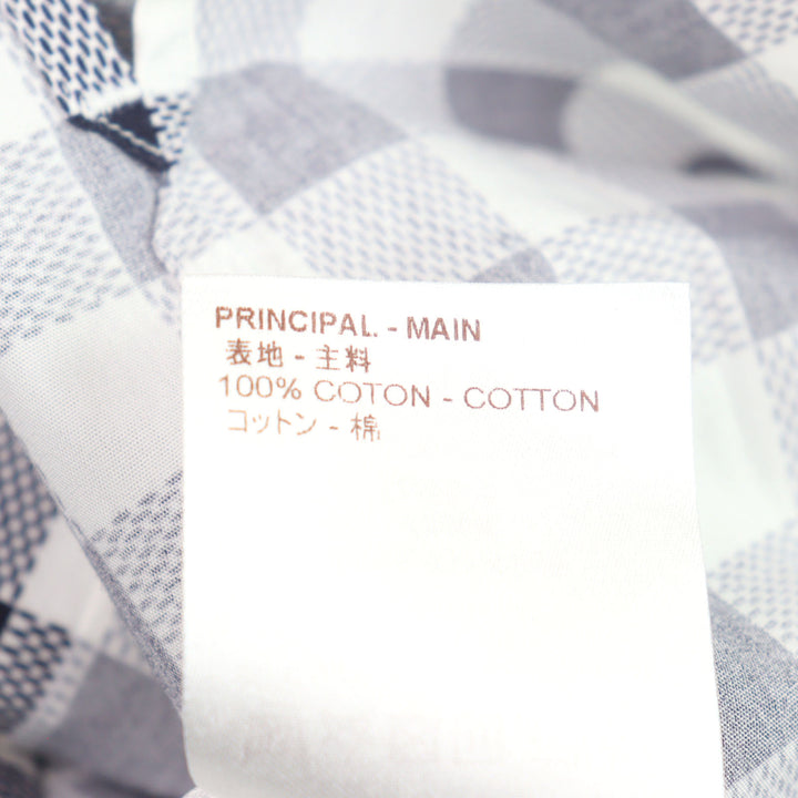 Excellent LOUIS VUITTON Long sleeve shirt logo print check cotton XS HBS95W