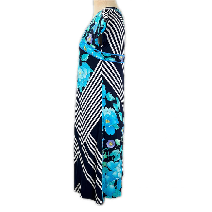 Excellent LEONARD FASHION one piece Floral and botanical blue cotton Women 36