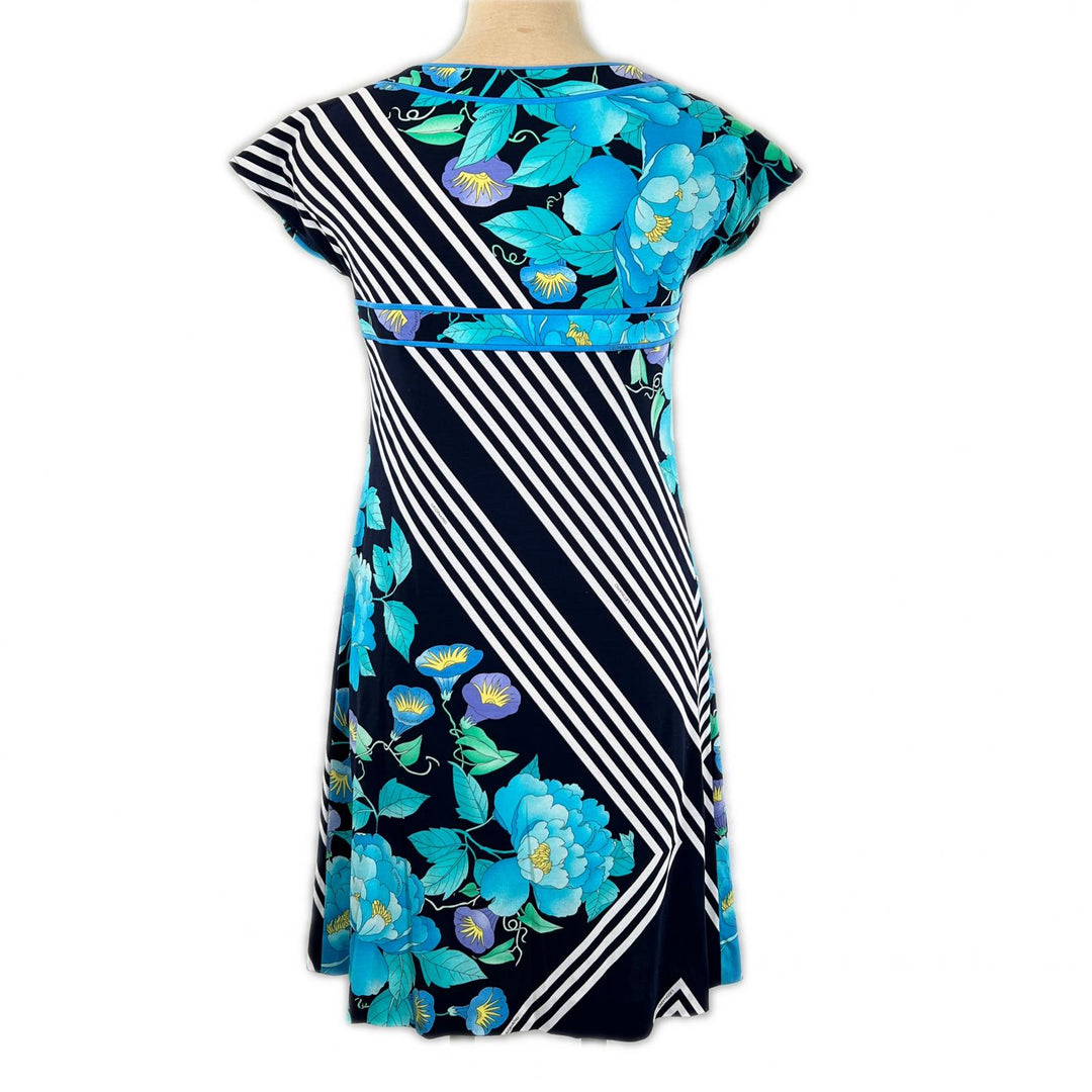 Excellent LEONARD FASHION one piece Floral and botanical blue cotton Women 36