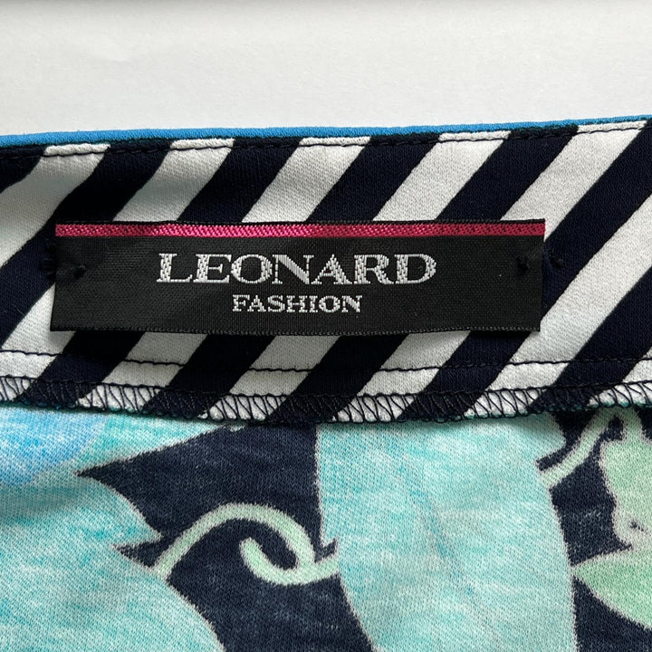 Excellent LEONARD FASHION one piece Floral and botanical blue cotton Women 36