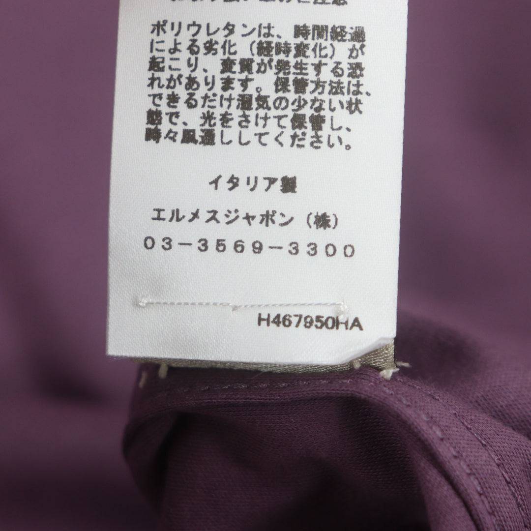 Excellent HERMES Short sleeve T-shirt purple cotton mens S H467950HA