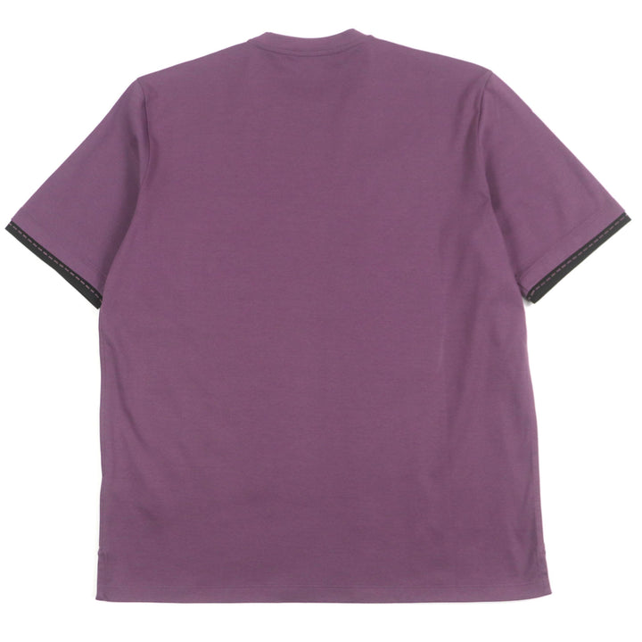Excellent HERMES Short sleeve T-shirt purple cotton mens S H467950HA