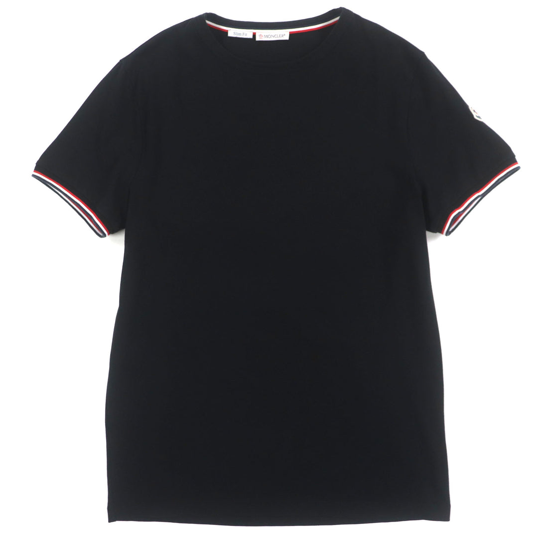 Great MONCLER Short sleeve T-shirt black cotton mens M G10918C71600