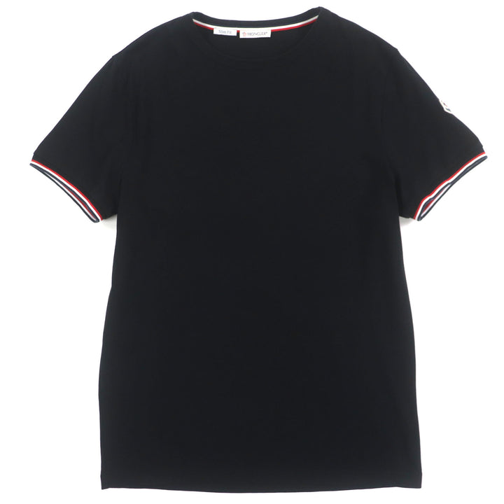 Great MONCLER Short sleeve T-shirt black cotton mens M G10918C71600