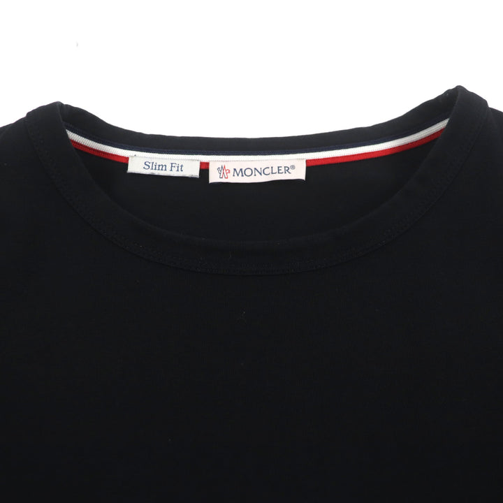 Great MONCLER Short sleeve T-shirt black cotton mens M G10918C71600