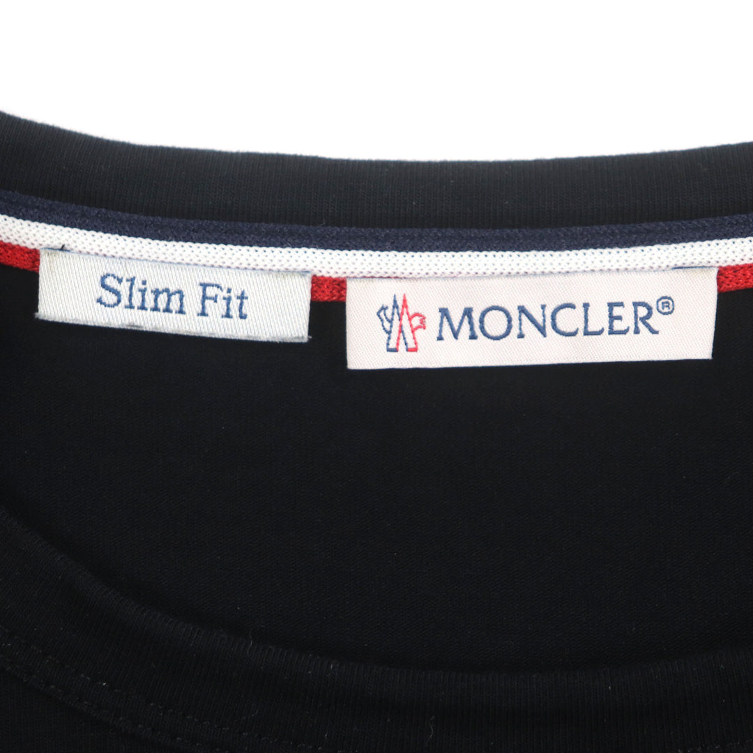 Great MONCLER Short sleeve T-shirt black cotton mens M G10918C71600