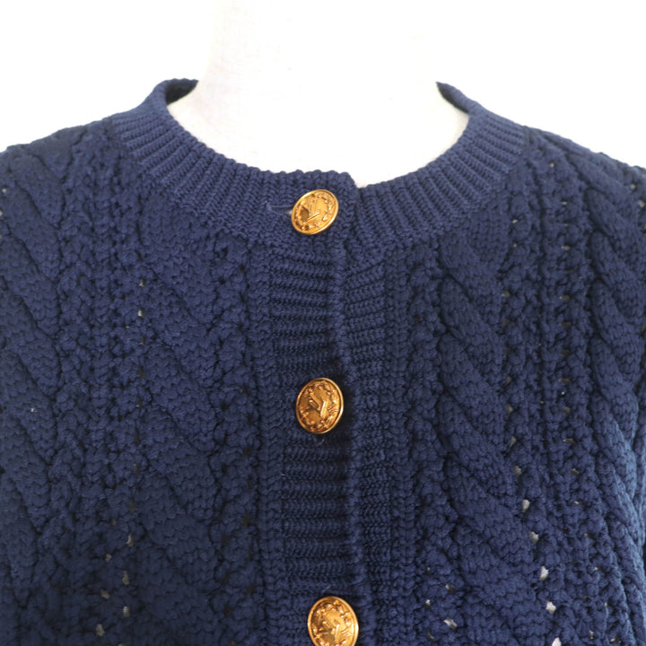Excellent LOUIS VUITTON cardigan Navy polypropylene Women XS