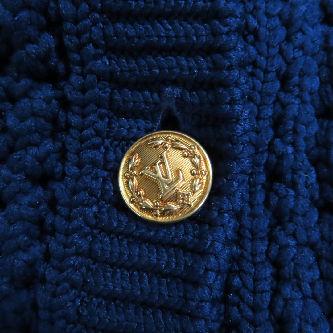 Excellent LOUIS VUITTON cardigan Navy polypropylene Women XS