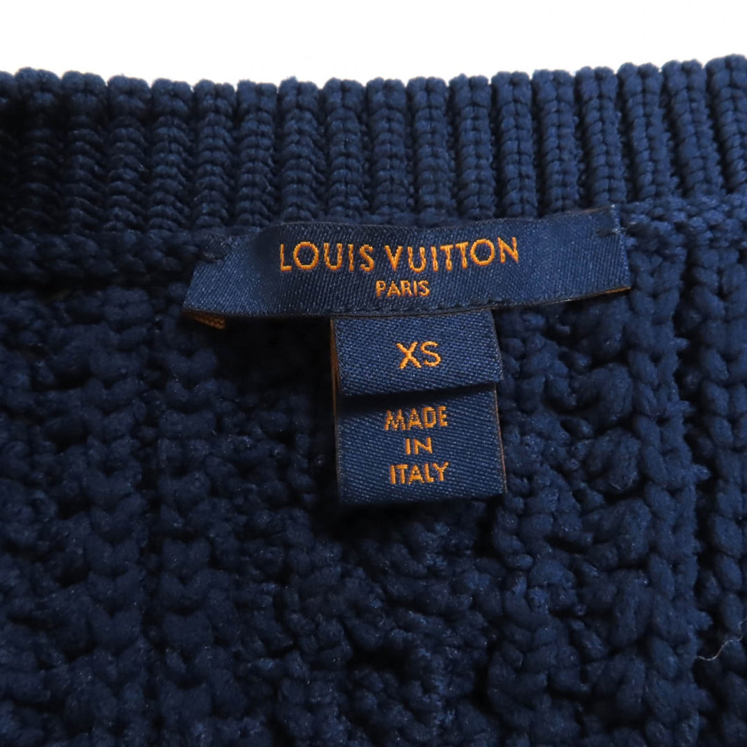Excellent LOUIS VUITTON cardigan Navy polypropylene Women XS