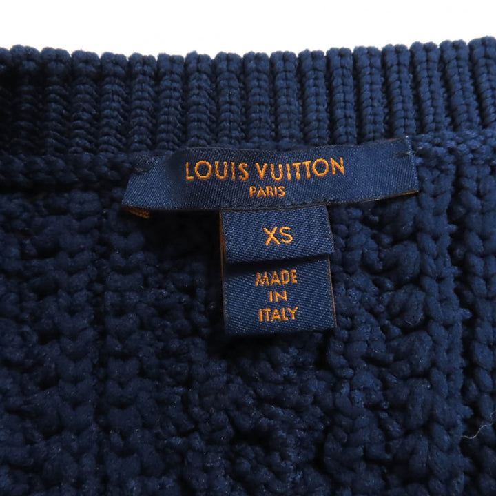 Excellent LOUIS VUITTON cardigan Navy polypropylene Women XS