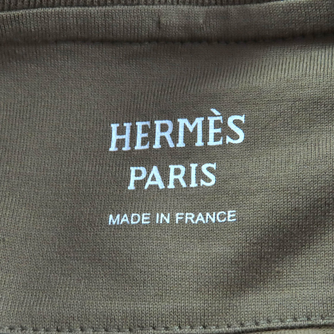 Excellent HERMES one piece khaki cotton Women 38