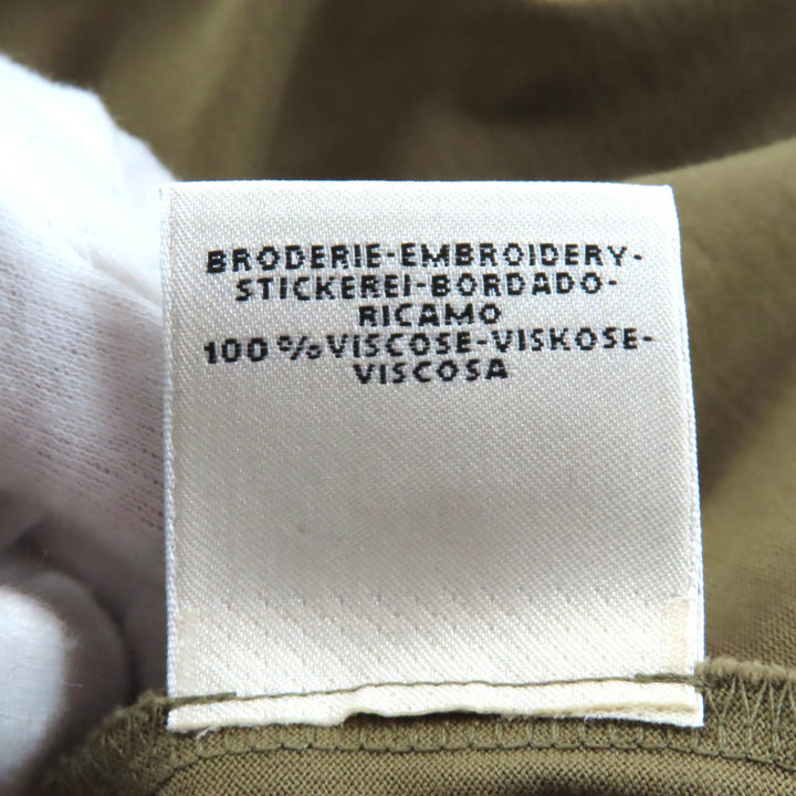Excellent HERMES one piece khaki cotton Women 38