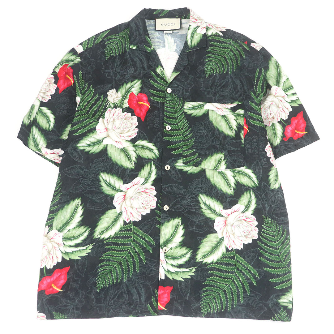 Excellent GUCCI two-piece set Short-sleeved aloha shirt and shorts 624524/619073