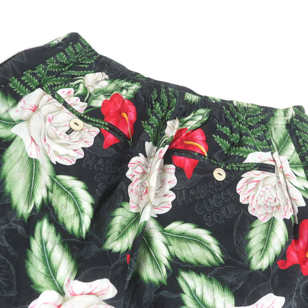 Excellent GUCCI two-piece set Short-sleeved aloha shirt and shorts 624524/619073