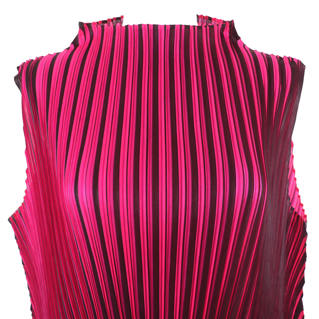 Excellent PLEATS PLEASE two-piece set black polyester PP83-JT541 PP83-JF542