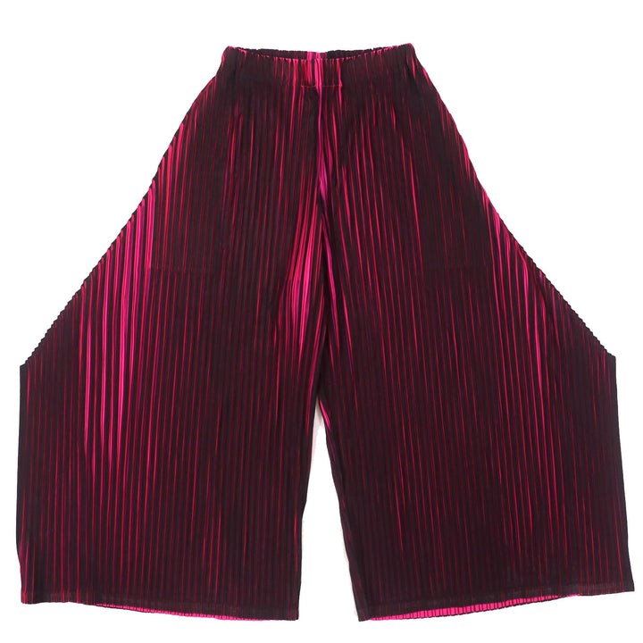 Excellent PLEATS PLEASE two-piece set black polyester PP83-JT541 PP83-JF542