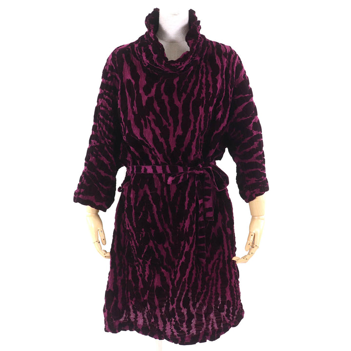 Excellent me ISSEY MIYAKE one piece All-over pattern design, belted, high neck
