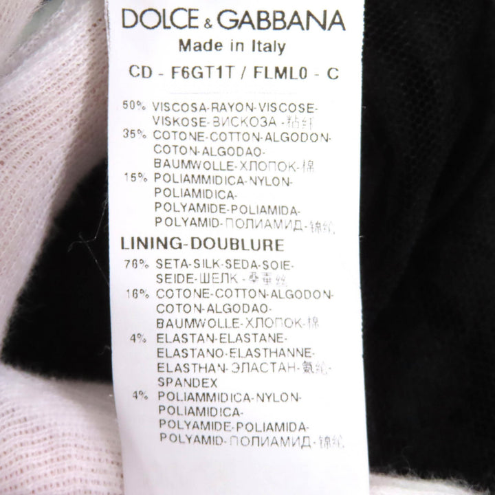 Excellent DOLCE&GABBANA one piece Black Tag Cutwork Lace Sleeveless black