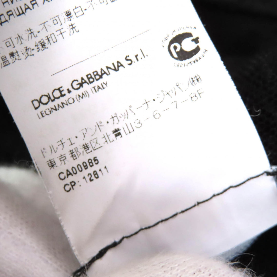 Excellent DOLCE&GABBANA one piece Black Tag Cutwork Lace Sleeveless black