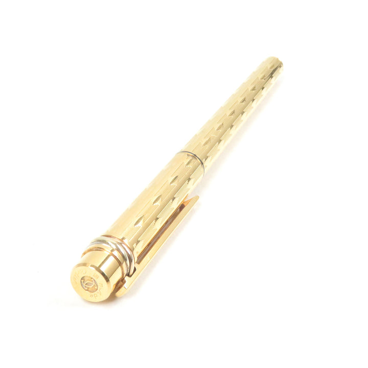 Great Cartier fountain pen Trinity Do Diamond Pattern Cap Type gold 18K mens