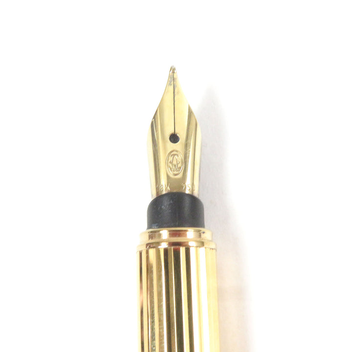 Great Cartier fountain pen Trinity Do Diamond Pattern Cap Type gold 18K mens