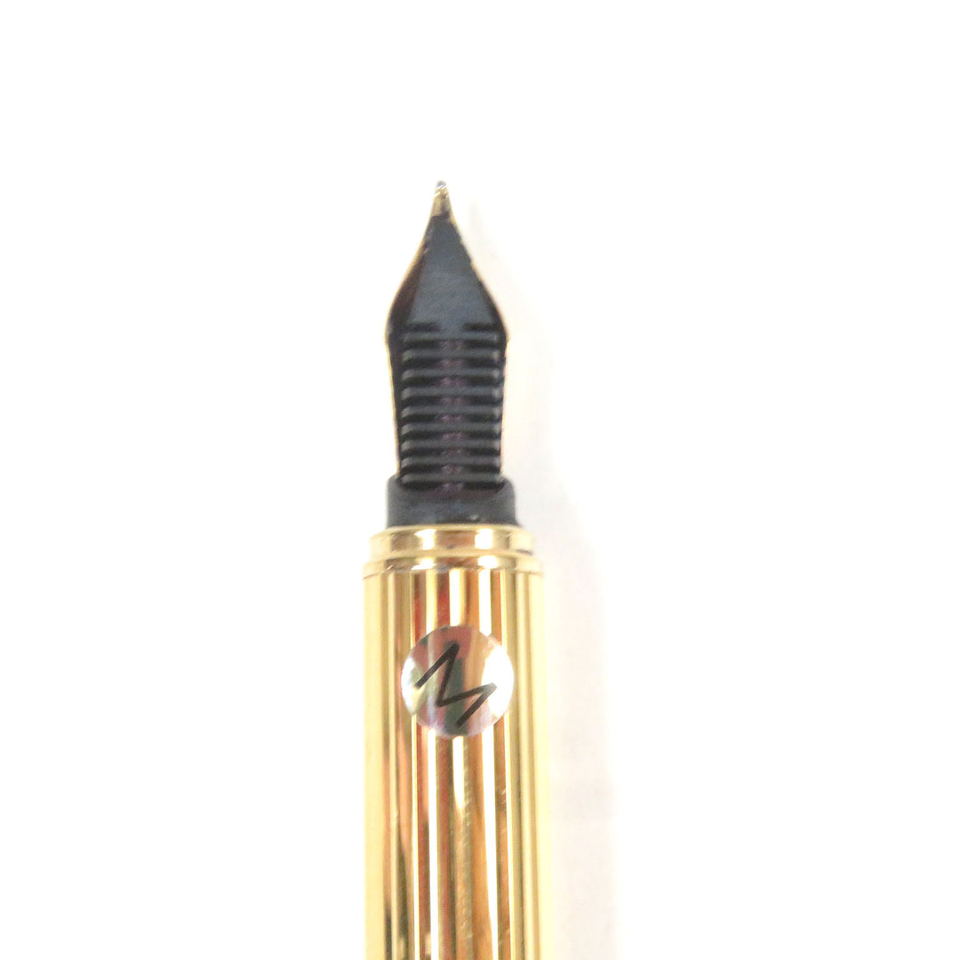 Great Cartier fountain pen Trinity Do Diamond Pattern Cap Type gold 18K mens