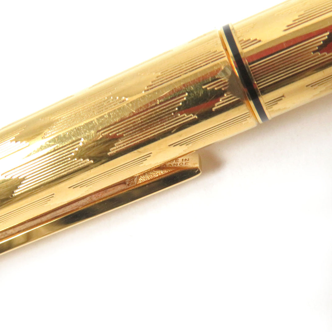Great Cartier fountain pen Trinity Do Diamond Pattern Cap Type gold 18K mens