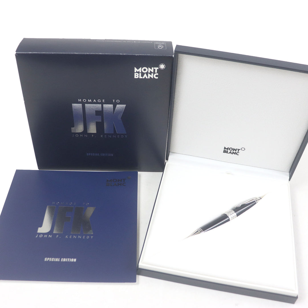 Excellent MONTBLANC Ballpoint pen John F. Kennedy Special Edition Silver navy