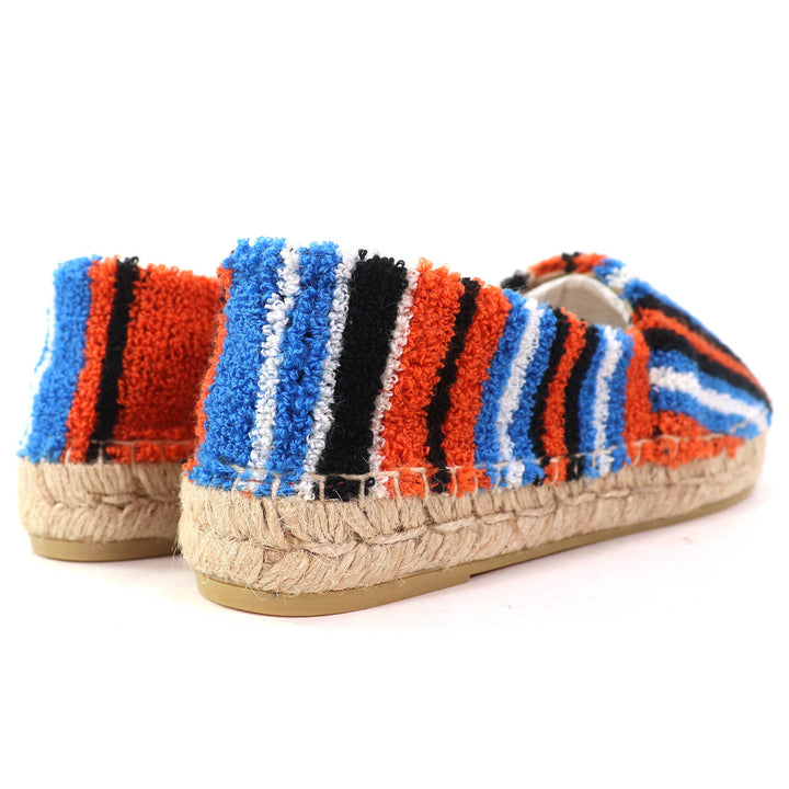 Pristine PRADA Slip-on Terry cloth Triangle logo espadrilles flats ARANCIO 36