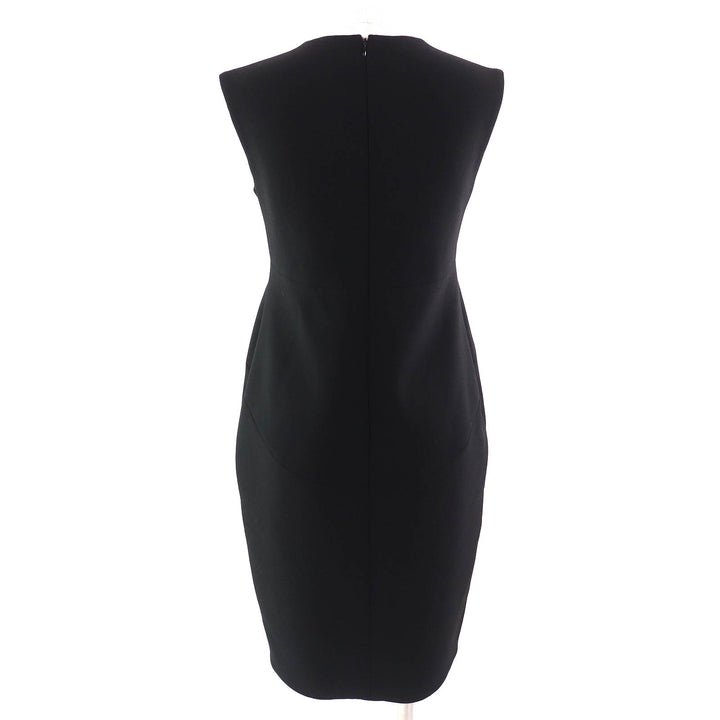 Excellent YOKO CHAN one piece Faux pearl sleeveless one piece dress black