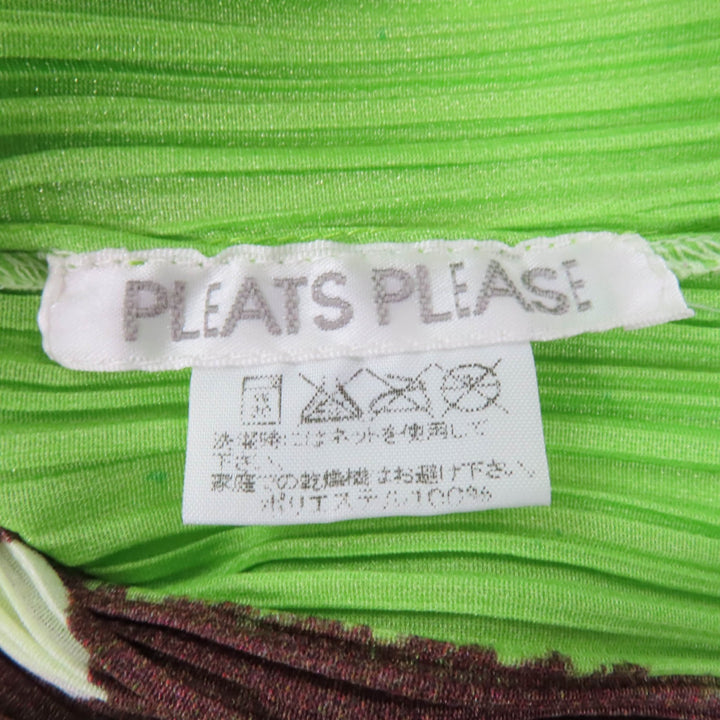 Great PLEATS PLEASE Short sleeve shirt Total pattern print multicolor 3