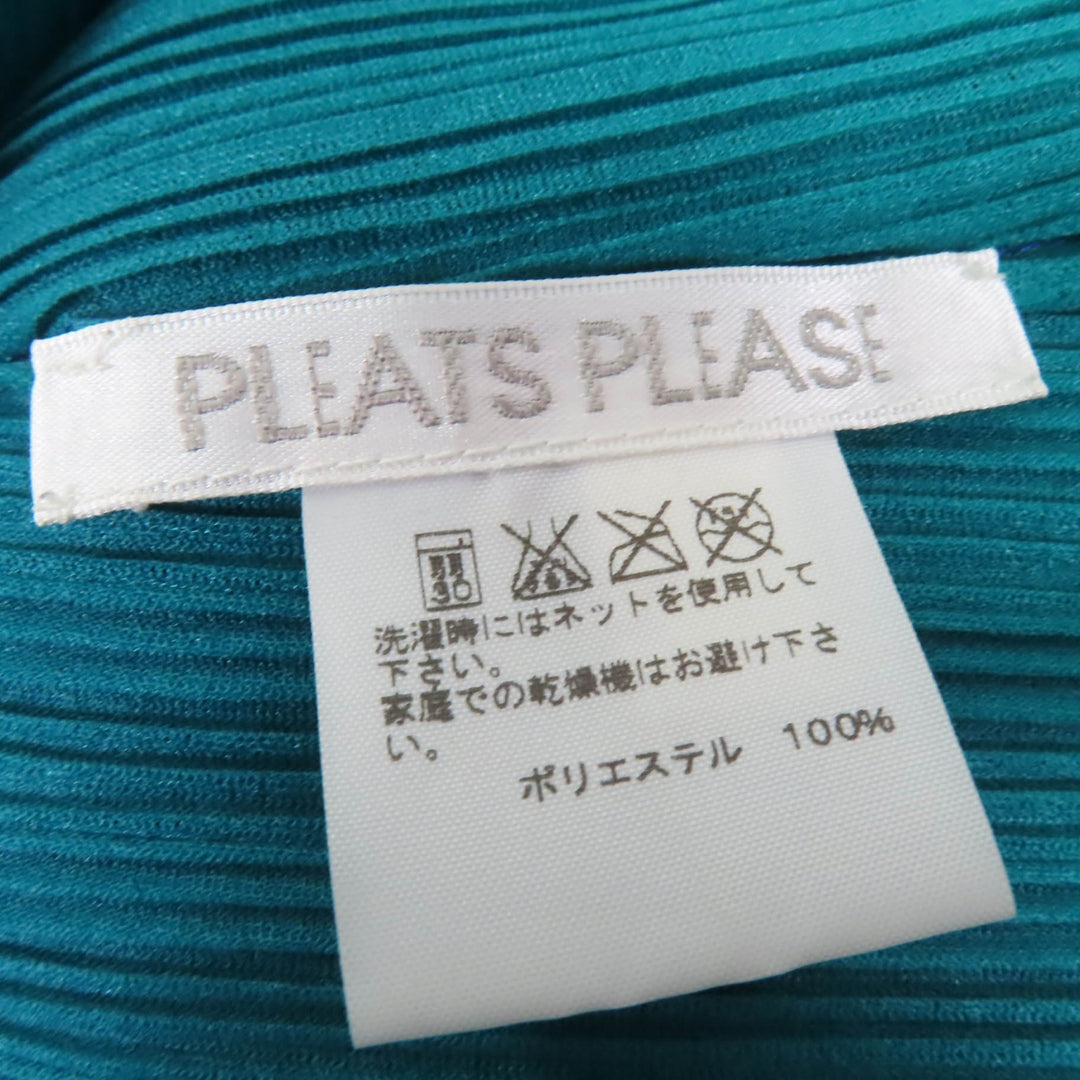 Excellent PLEATS PLEASE one piece gradient print tunic Blue polyester Women 3