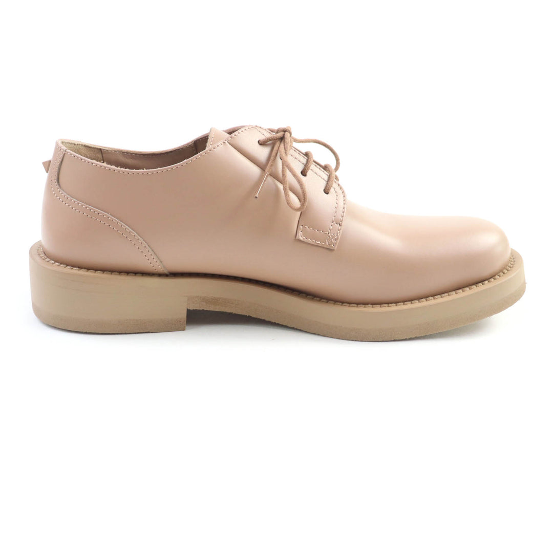 Excellent Valentino Garavani Leather shoes pink beige leather mens 40 2Y0S0H04
