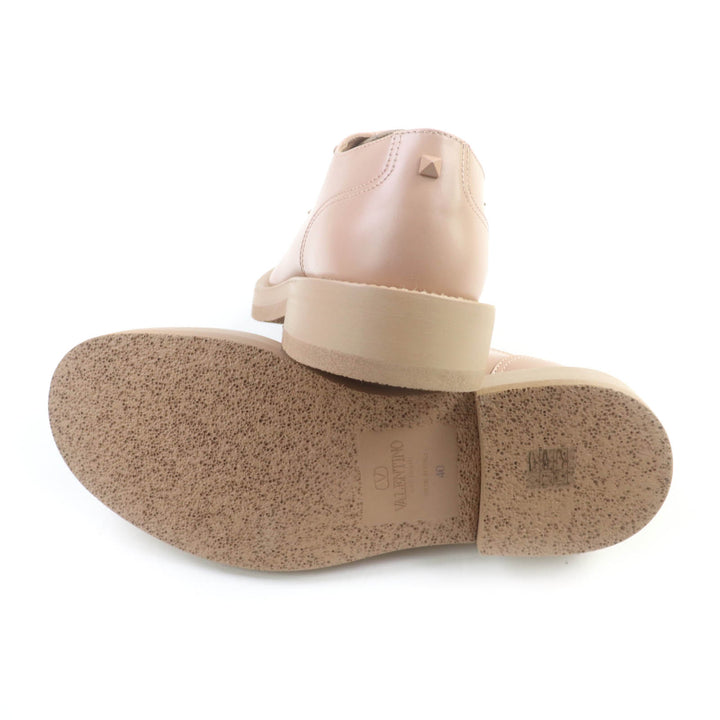 Excellent Valentino Garavani Leather shoes pink beige leather mens 40 2Y0S0H04