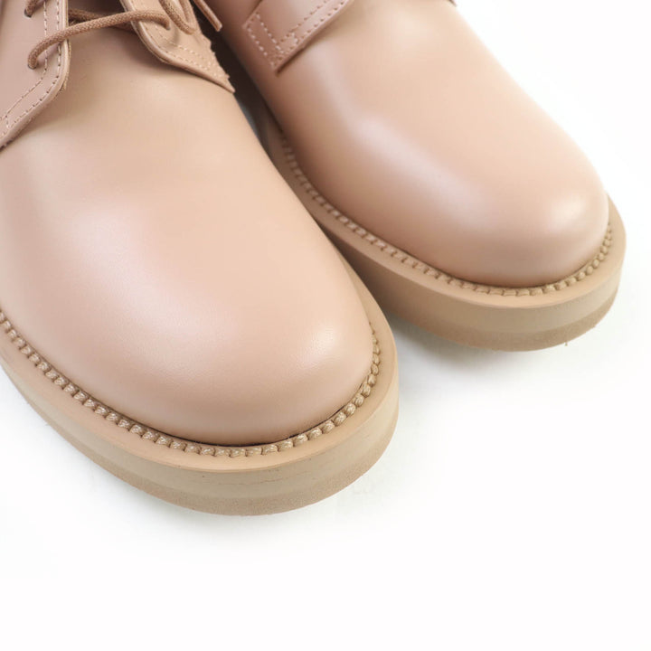 Excellent Valentino Garavani Leather shoes pink beige leather mens 40 2Y0S0H04