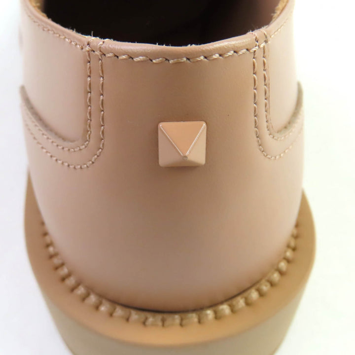 Excellent Valentino Garavani Leather shoes pink beige leather mens 40 2Y0S0H04