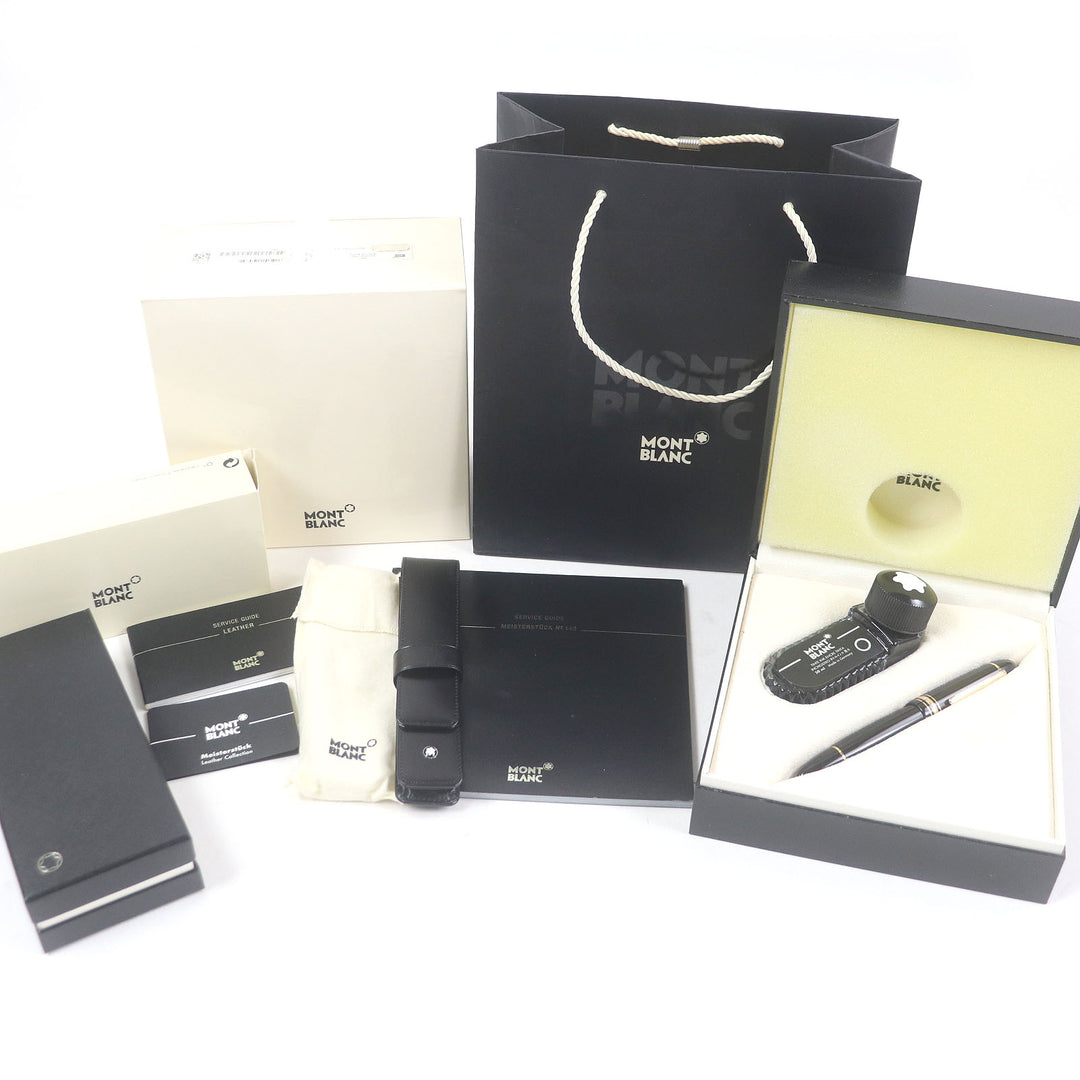 Excellent MONTBLANC fountain pen Meisterstuck 149 Black gold 18K mens