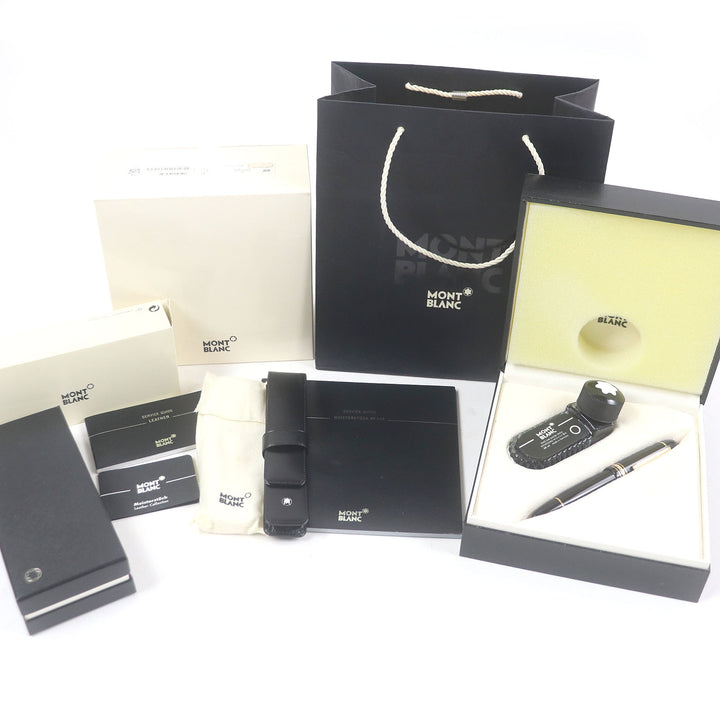Excellent MONTBLANC fountain pen Meisterstuck 149 Black gold 18K mens