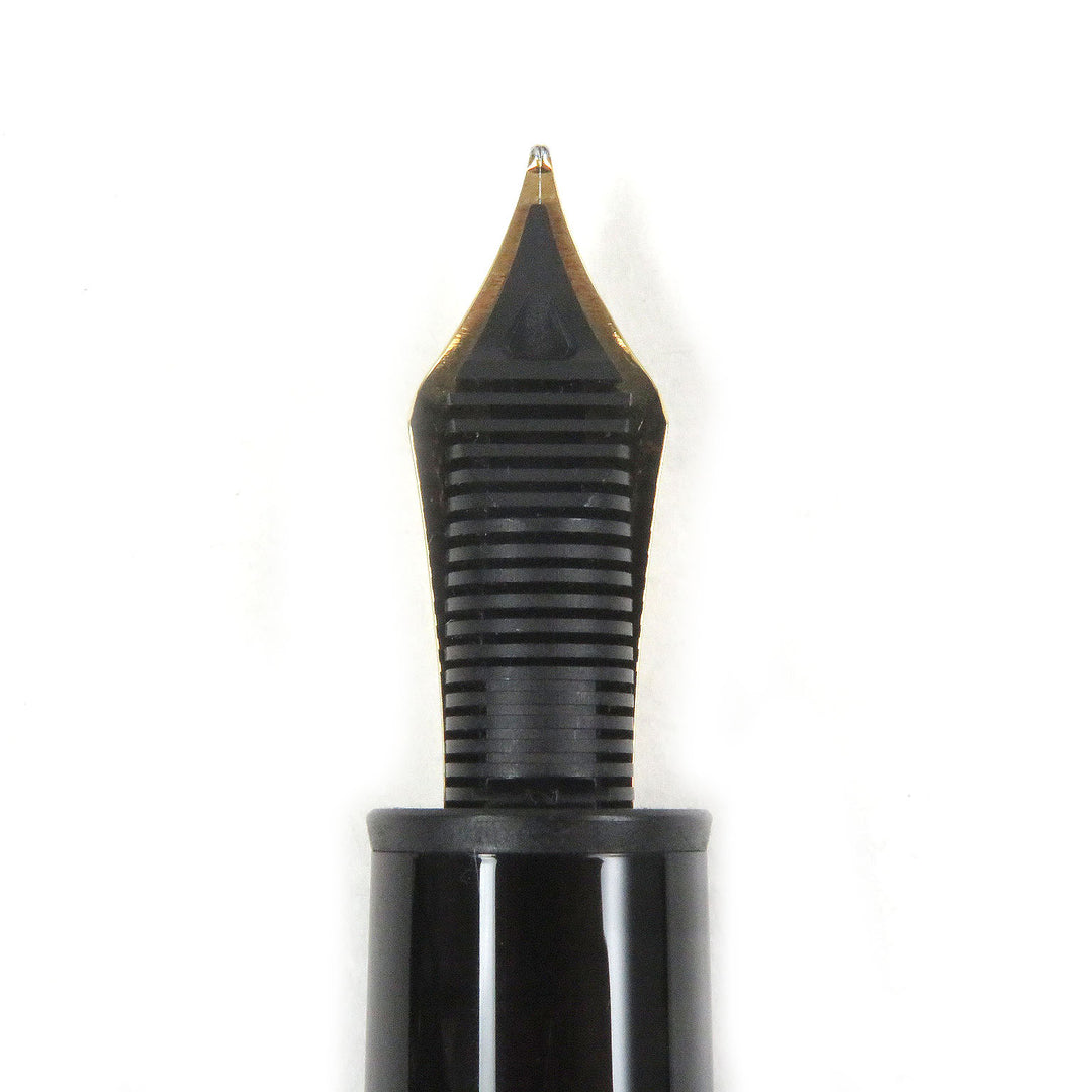Excellent MONTBLANC fountain pen Meisterstuck 149 Black gold 18K mens