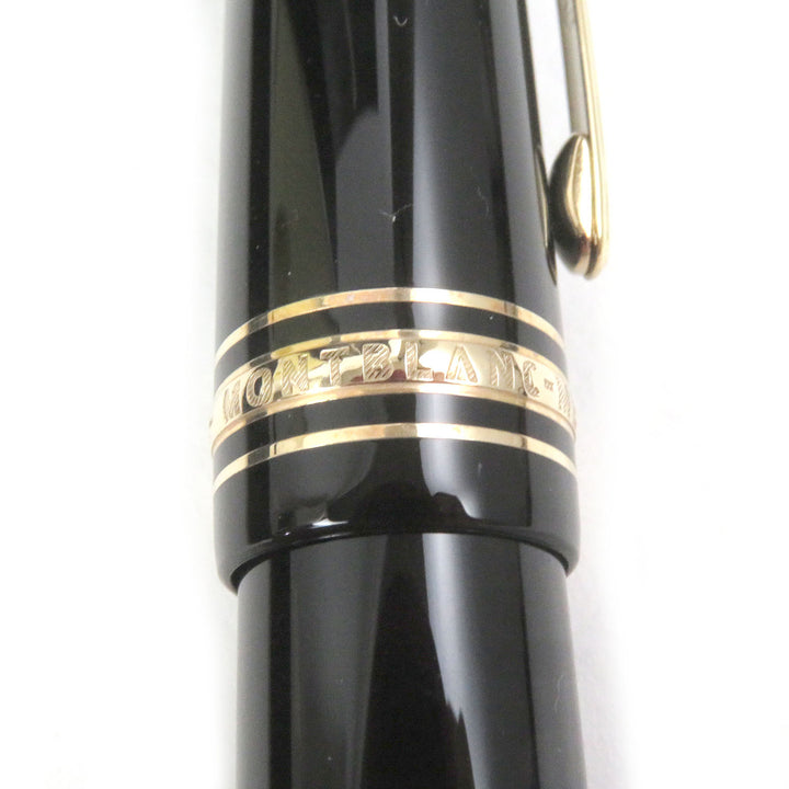 Excellent MONTBLANC fountain pen Meisterstuck 149 Black gold 18K mens