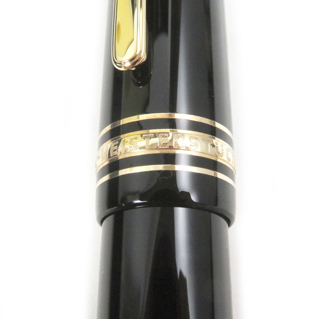 Excellent MONTBLANC fountain pen Meisterstuck 149 Black gold 18K mens