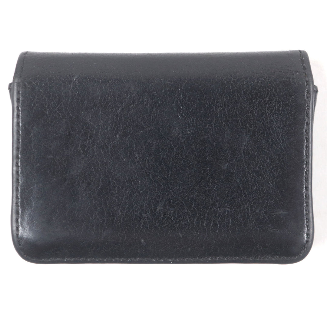 Very Good CHROME HEARTS Card Case Scroll Label 3 Pocket Business Card Holder