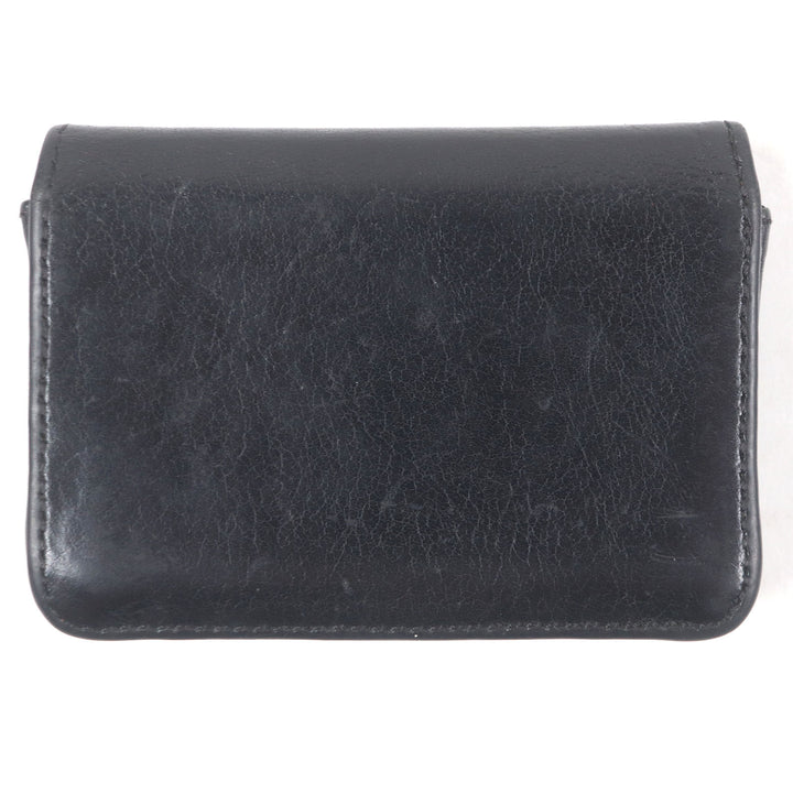 Very Good CHROME HEARTS Card Case Scroll Label 3 Pocket Business Card Holder