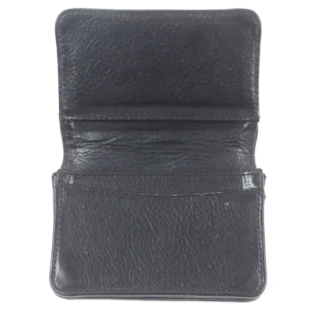 Very Good CHROME HEARTS Card Case Scroll Label 3 Pocket Business Card Holder