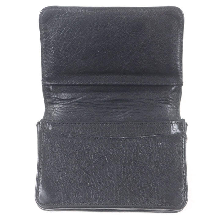 Very Good CHROME HEARTS Card Case Scroll Label 3 Pocket Business Card Holder