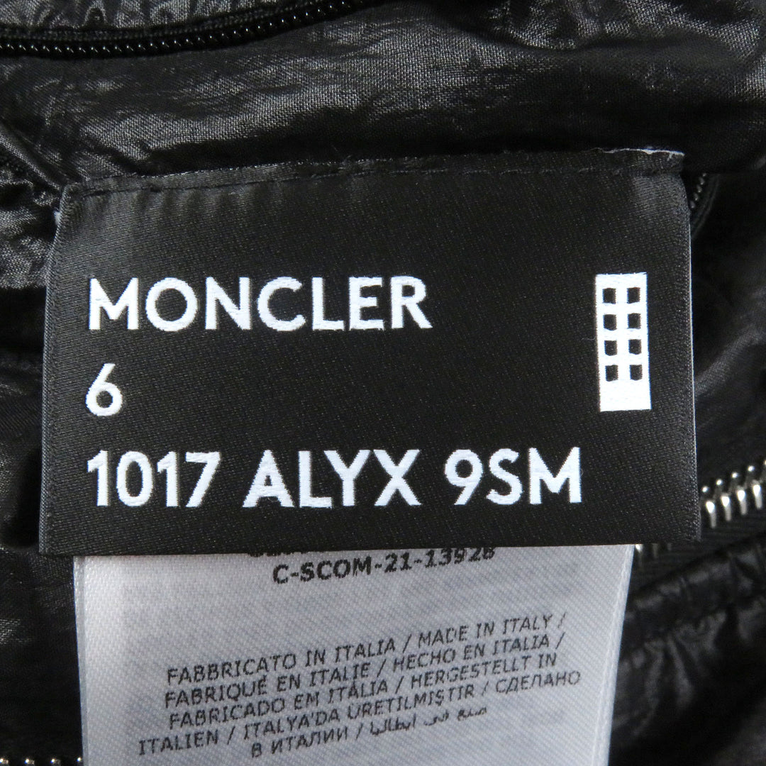 Great MONCLER GENIUS 6 1017 ALYX 9SM hoodie DOEN HOODIE REVERSIVLE black Nylon M