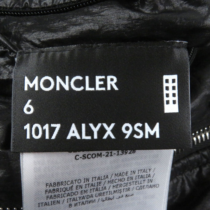 Great MONCLER GENIUS 6 1017 ALYX 9SM hoodie DOEN HOODIE REVERSIVLE black Nylon M
