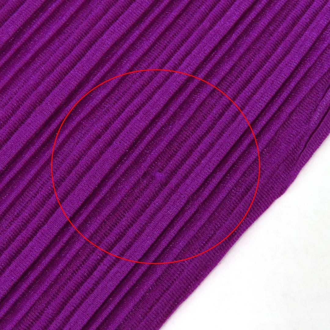 Excellent PLEATS PLEASE one piece Turtleneck Pleated Long Sleeves purple 3 PP71-PT334