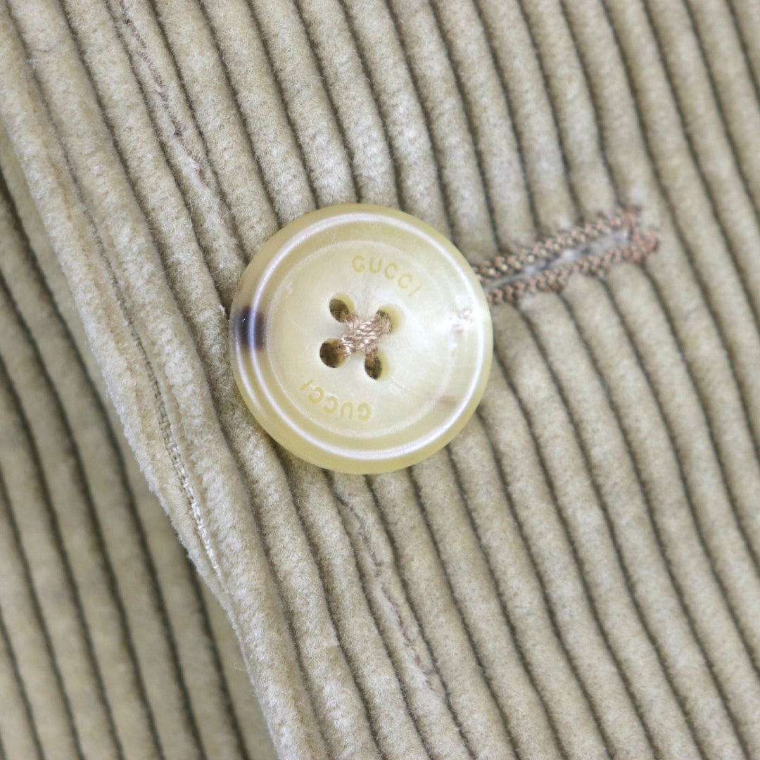 Great GUCCI tailored jacket beige cotton mens 50