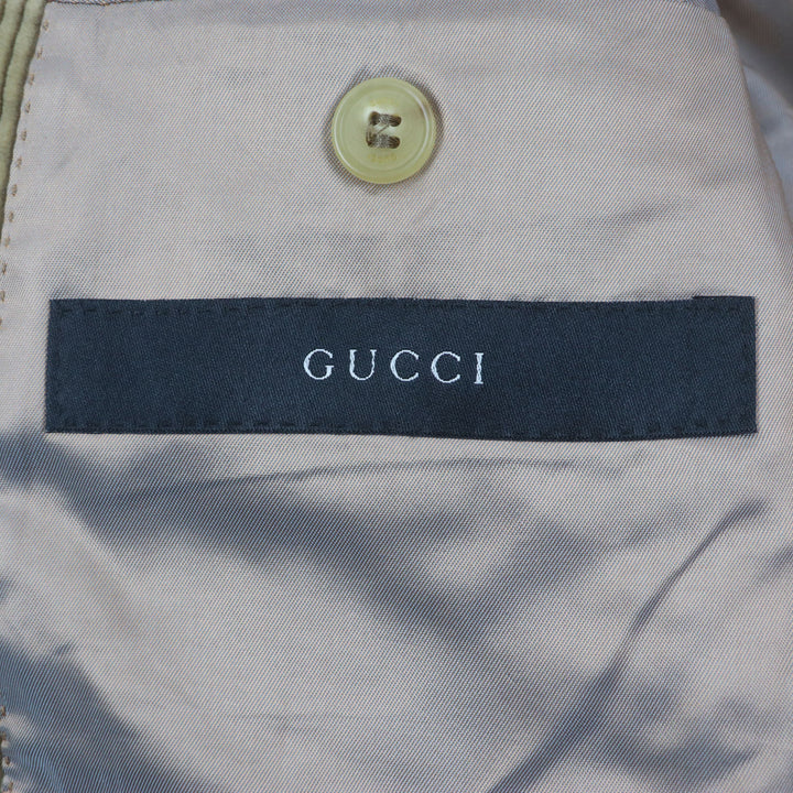 Great GUCCI tailored jacket beige cotton mens 50